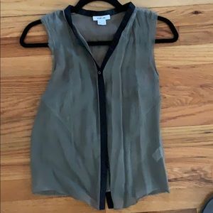 Helmet Lang sheer sleeveless blouse